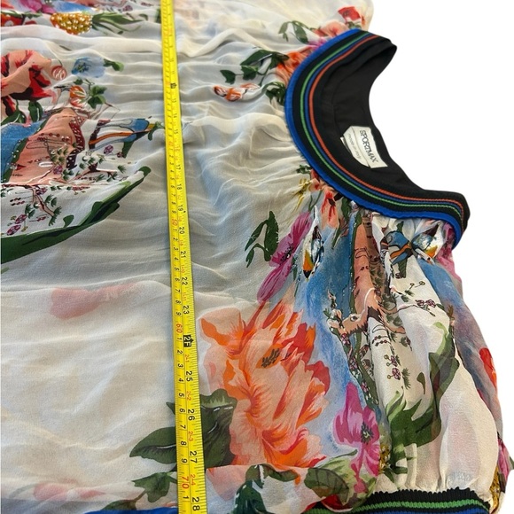 Sportmax Max Mara sz EVC 8 vintage sheer dress with black mini lined interior - Picture 14 of 16